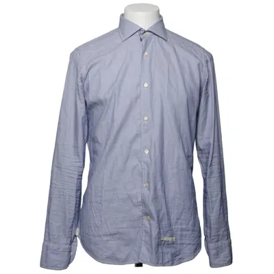 Shirt (Blauw, Wit) van Tintoria Mattei Katoen