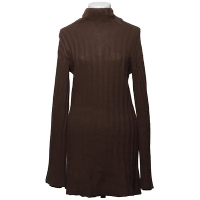 Jurk met col (Bruin) van Gimaguas Kasjmier, Polyamide, Viscose, Wol