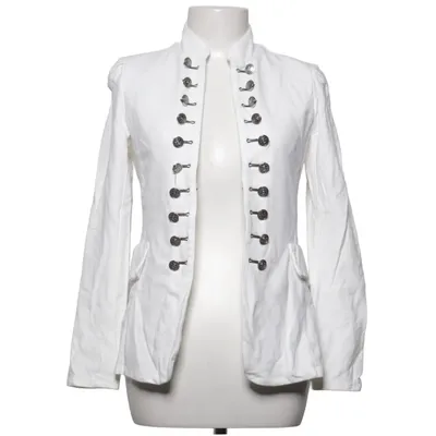 Blazer (Hvid) fra Chica London Bomuld, Elastan