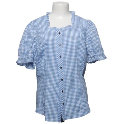 Dirndl blouse (Blue, White) from NKD