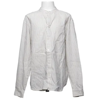 Shirt (White, Blue) from Arket Cotton