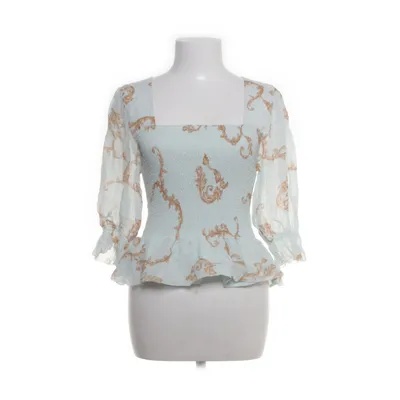 Crop top (Blå, Brun) fra Notes du Nord Polyester, Viscose