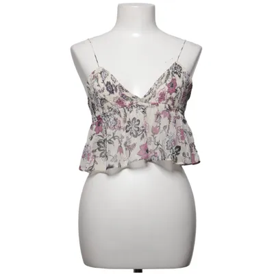 Crop top (Beige, Flerfärgad) från Zara Metallfiber, Polyester