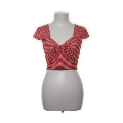 Crop top (Röd, Vit) från Vero Moda Elastan, Återvunnen polyester