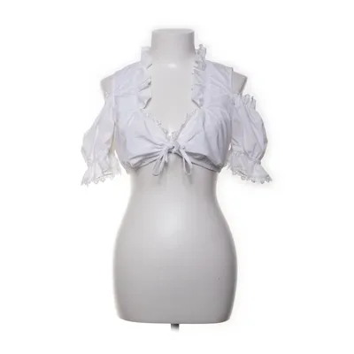 Dirndlblus (Vit) från Landhaus Bomull, Polyester
