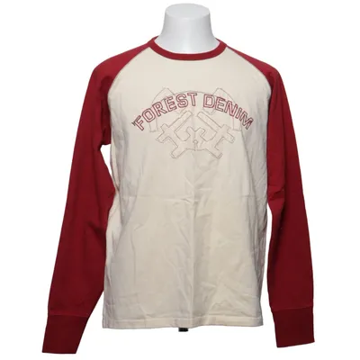 Baseball T-shirt (White, Red) from DBC Cotton