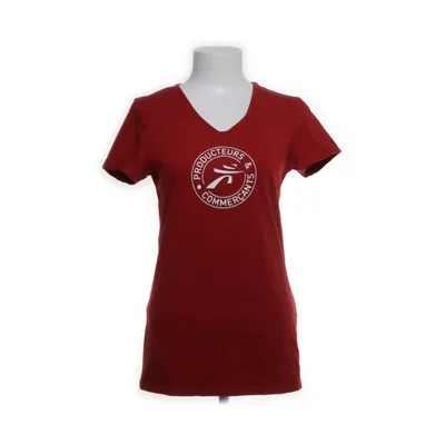 Top (Red) from Mulliez-Flory Cotton, Elastane