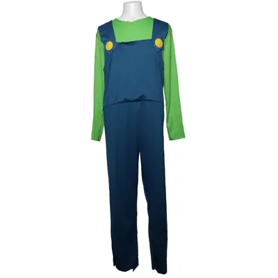 Udklædning (Luigi) fra Super Mario Polyester, Polyurethan