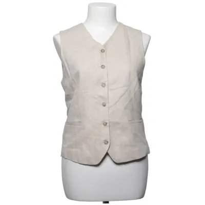 Suit vest (Beige) from H&M Linen, Polyester, Viscose