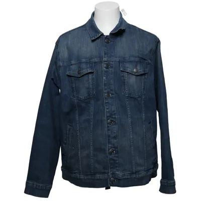 Denim jacket (Blue) from Dressmann Cotton, Elastane