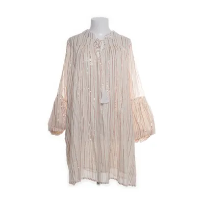 Dress (White, Pink) from Gold & Silver Cotton