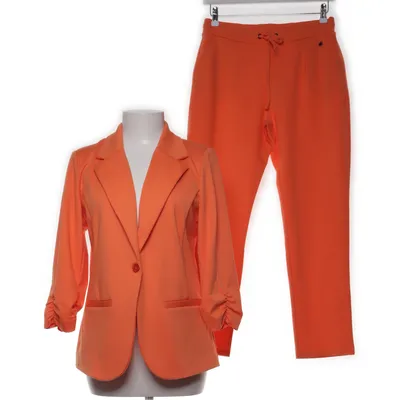 Jakkesæt (Orange) fra Fransa Elastan, Polyester, Viscose