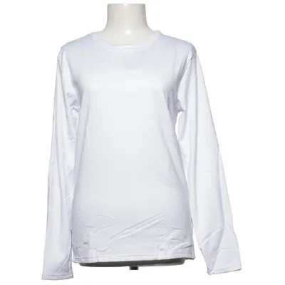 Långärmad t-shirt (Vit) Elastan, Polyester