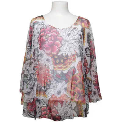 Blouse (White, Multicolored) from Loveli