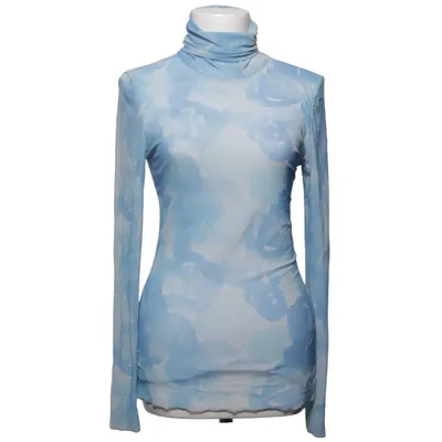 Top (Blauw, Wit) van Ganni Elastaan, Polyamide