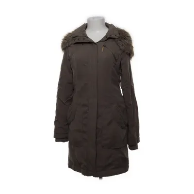 Vinterfrakke (Beige) fra Colours Of The World Bomuld, Kunstpels, Polyester