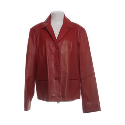 Leather blazer (Red) from Saki Leather, Polyester