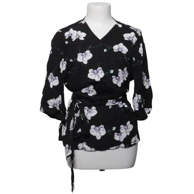 Wikkelblouse (Zwart, Wit, Lila) van Joelle Viscose