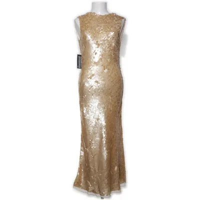 Evening gown (Beige) from Mango Capsule Polyester