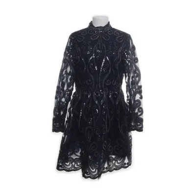 Jurk (Blauw, Zilver) van Chi Chi London Polyamide