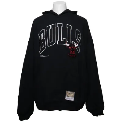 Capuchon sweater (Zwart) van Hardwood Classics x Mitchell & Ness Katoen