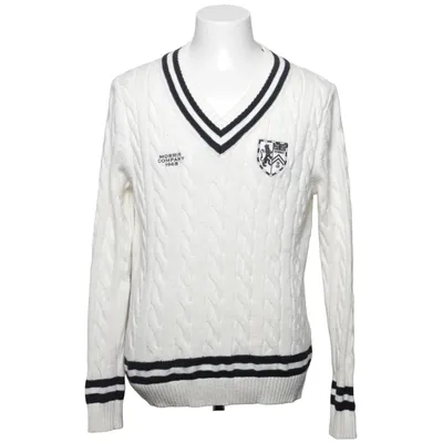 Pullover (Hvid, Sort) fra Morris