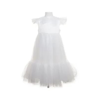 Flower girl dress (White) from Kaqinini Polyester