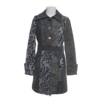 Coat (Green, Multicolored) from Rainbow Polyester, Viscose