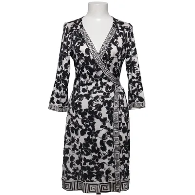 Wrap dress (Black, White) from Diane von Furstenberg Silk