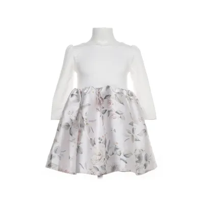 Jurk (Wit, Meerkleurig) van H&M Polyester, Viscose, Elastaan