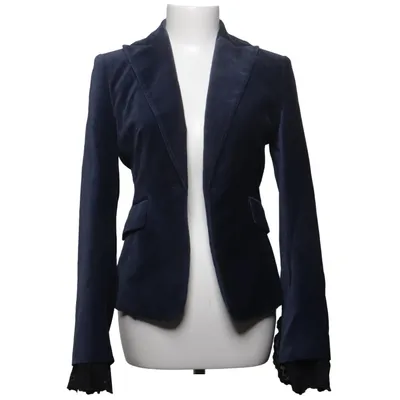 Blazer (Blauw) van Mexx Acetaat, Katoen