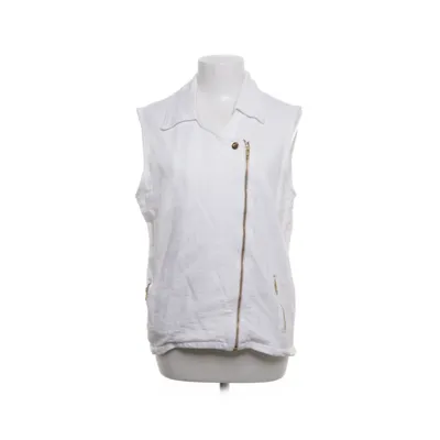 Biker gilet (Wit) van American Vintage Katoen