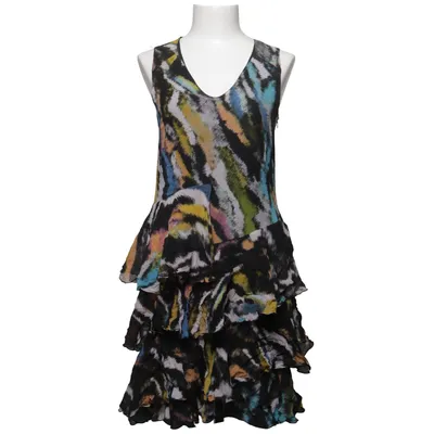 Jurk (Zwart, Meerkleurig) van Matthew Williamson for H&M Polyester, Zijde