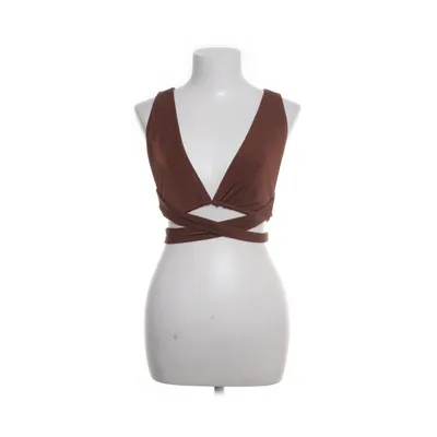 Crop top (Bruin) van Bershka