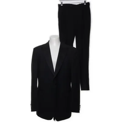 Suit (Black) from Royal Black Elastane, Polyester, Wool