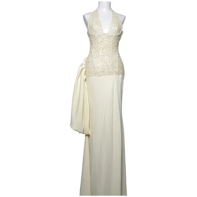 Aftenkjole (Gul) fra Babyboo Elastan, Polyester