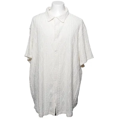 Kortärmad skjorta (Vit) från Manfinity Elastan, Polyester