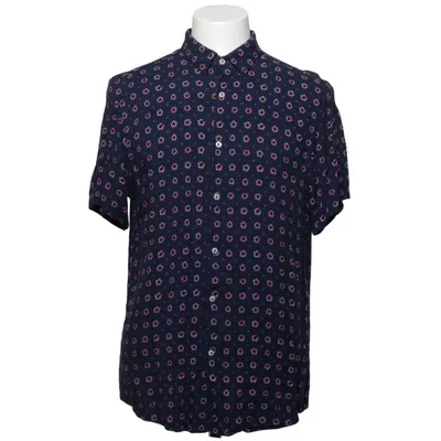 Short sleeve shirt (Blue, Multicolored) from Zara Man Viscose