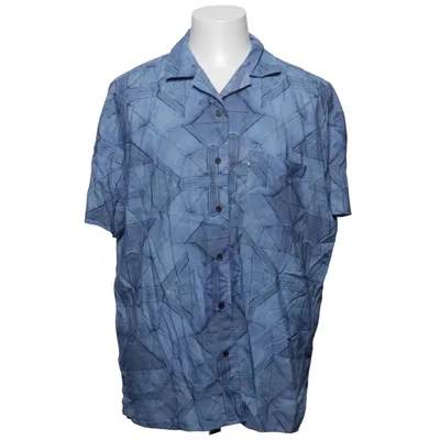 Korte mouwen shirt (Blauw) van Olymp Modal, Polyester