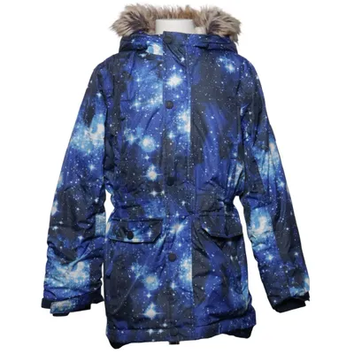 Vinterjacka (Blå, Flerfärgad) från Lands' End Akryl, Dun, Fjädrar, Polyamid, Polyester