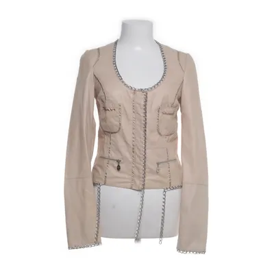 Leren jack (Beige) van Patrizia Pepe Leer, Zijde