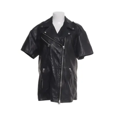 Biker gilet (Zwart) van Goosecraft Polyester, Leer