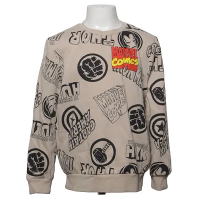 Sweatshirt (Beige, Multicolore) de Marvel Coton, Polyester