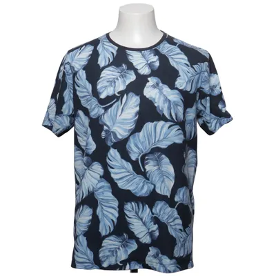T-shirt (Black, Blue) from Lindbergh White Polyester
