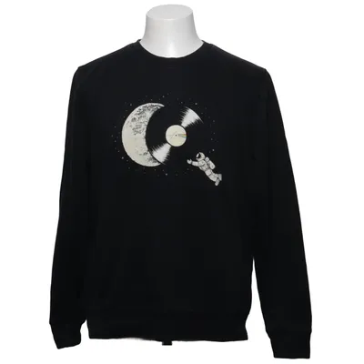 Sweatshirt (Noir) de Wituka Coton biologique, Polyester recyclé