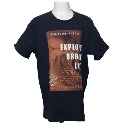T-shirt (Blå, Flerfarvet) fra Yigga Bomuld