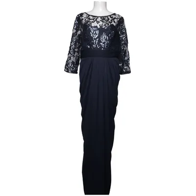 Avondjurk (Blauw) van Adrianna Papell Acetaat, Katoen, Polyamide, Polyester