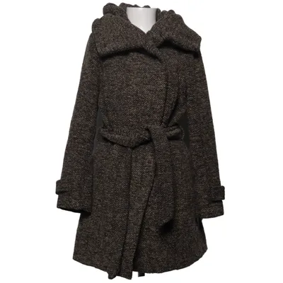 Coat (Brown, Black) from Zara Basic Polyamide