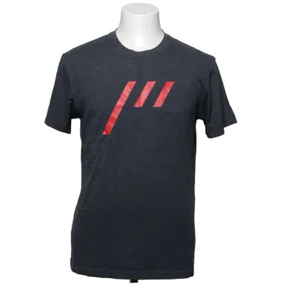 T-shirt (Gray, Red) from Next Level Apparel Cotton, Polyester