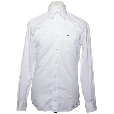 Button down shirt (White) from Lacoste Cotton